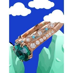 EMERALD WEDDING SET 7,7,8,9 10